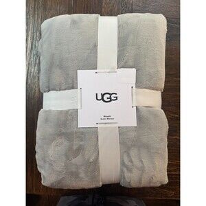 UGG Novah Seal Queen Blanket Comfy Cozy Soft Feel 92”x96” NEW